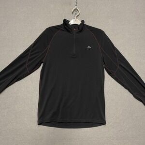 Paradox Base Layer Mens Small Black Merino Blend 1/4 Zip Long Sleeve Drirelease